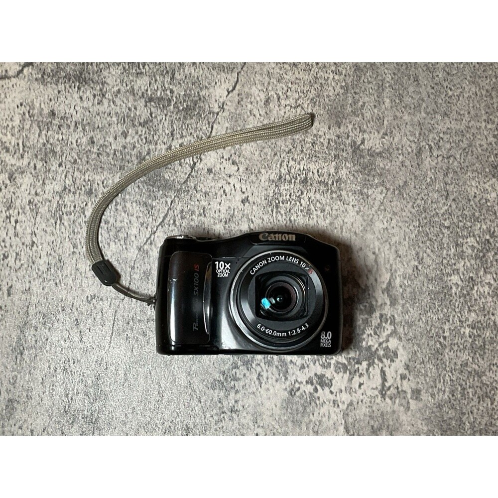 CANON POWERSHOT SX100 IS 8.0MP 10X OPTICAL ZOOM DIGITAL CAMERA W/ 8GB SD*TESTED*